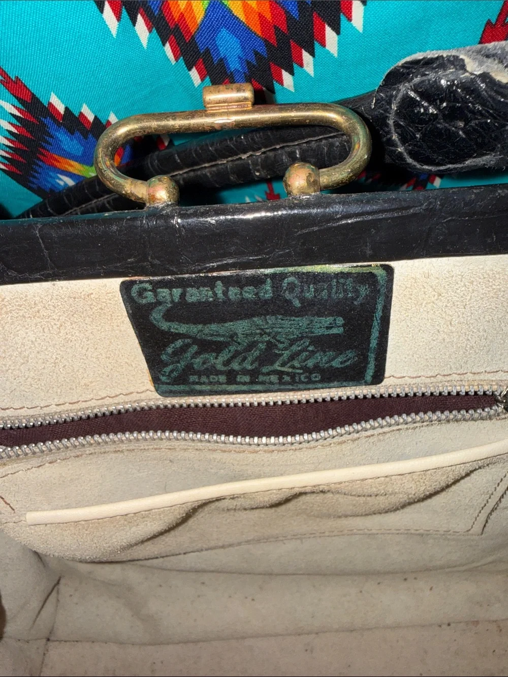 VINTAGE GATOR 🐊 HANDBAG MADE IN MEXICO